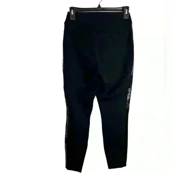 SPANX The Perfect Pant Ankle Sequin Tuxedo Skinny Classic Black Size Small - Picture 8 of 11